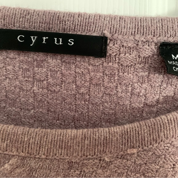 Women’s Cyrus Pullover Sweater Pink Mauve Soft Blend Size Medium - Picture 5 of 5